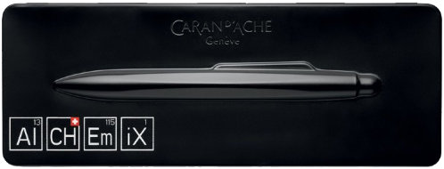Коробка подарочная Caran d`Ache для ручки Alchemix, черный металл