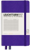 Записная книжка Leuchtturm A6 (в клетку), 187 стр., твердая обложка, пурпурная