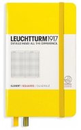 Записная книжка Leuchtturm A6 (в клетку), 187 стр., твердая обложка, лимонная