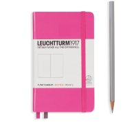 Записная книжка Leuchtturm A6 (в точку), 187 стр., твердая обложка, розовая
