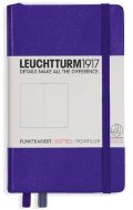 Записная книжка Leuchtturm A6 (в точку), 187 стр., твердая обложка, пурпурная
