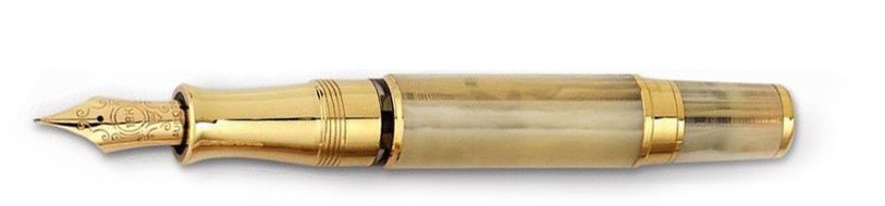 Ручка перьевая Aurora Limited Edition Papa (янтарная смола, золото)