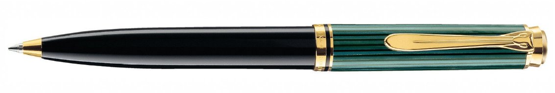 Ручка шариковая Pelikan Souveraen K 600, черный/зеленый, подарочная коробка