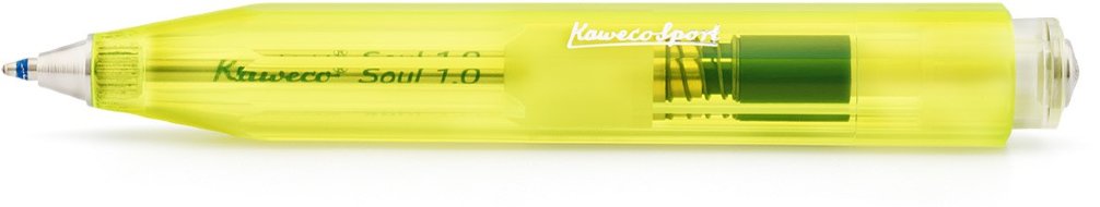 Ручка шариковая Ice Sport 1мм жёлтый прозрачный корпус