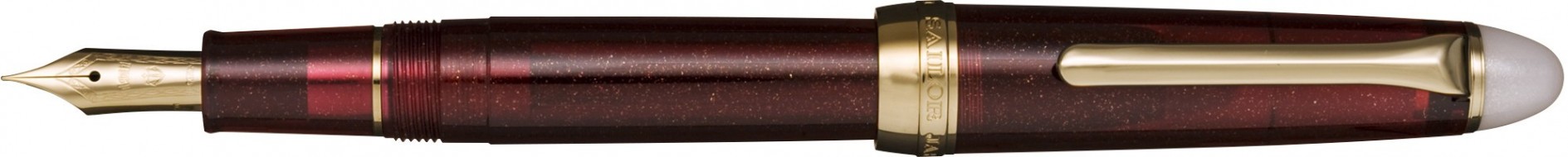 Ручка перьевая SAILOR SHIKIORI Tsukuyono Minamo "Yodaki" Burgundy Gold IP Steel Nib, F