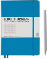 Записная книжка Leuchtturm A5 (в клетку) 251 стр., твердая обложка, лазурная