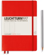 Записная книжка Leuchtturm A5 (в точку), 251 стр., твердая обложка, красная