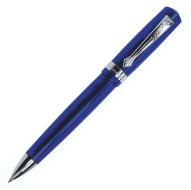 Ручка шариковая Student 1мм синий корпус с хромированными вставками