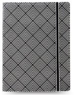Тетрадь Filofax IMPRESSIONS A5 56л линейка, съемные листы, спираль двойная, черный/белый, Deco