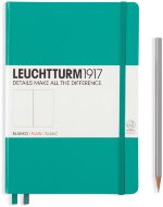 Записная книжка Leuchtturm A5 (нелинованная), 251 стр., твердая обложка, изумрудная