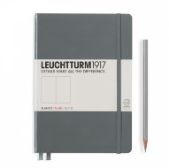 Записная книжка Leuchtturm A5 (нелинованная), 251 стр., твердая обложка, антрацит