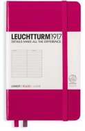 Записная книжка Leuchtturm A6 (в линейку), 187 стр., твердая обложка, фуксия